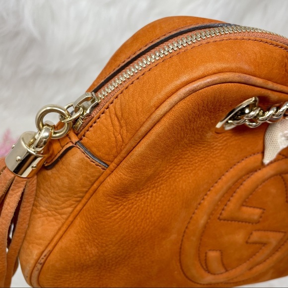 Gucci Nubuck Soho Chain Shoulder Bag - Picture 8 of 15